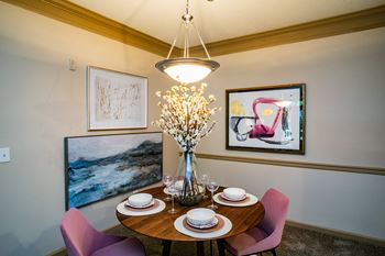 Stone creek at brookhaven apartment homes separate dining area